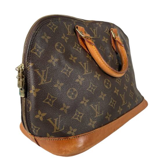 Louis Vuitton Alma PM Vintage Monogram Brown Canvas Handbag - Picture 8 of 14